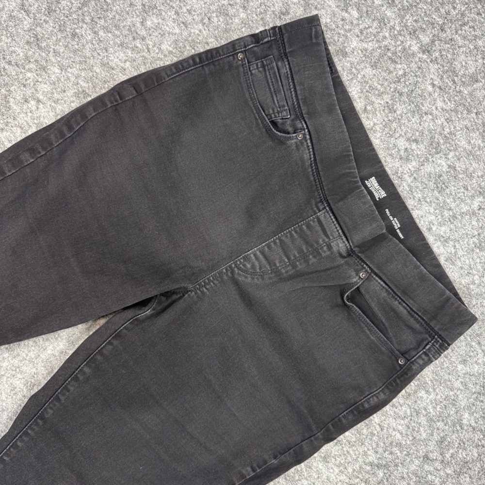 Signature By Levi Strauss Women's Black Pull On Super Skinny Jeans Pants Size 16